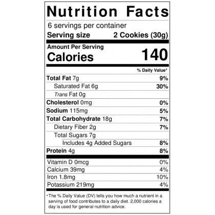 Health Paradise Organic Dark Chocolate Cookies 180g