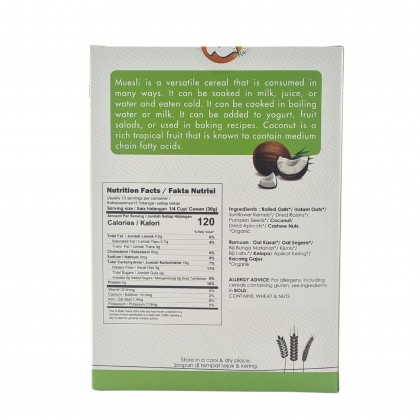 Health Paradise Organic Coconut Muesli 400g